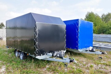 Laweta WARIOR (Mars) 4,5x2,1m, DMC 2700 kg, stelaż+plandeka, 13"