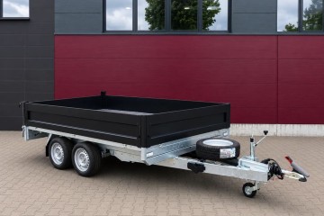 Przyczepa wywrotka TIPPER 4,0 x 2,0m DMC 3500 kg 2 osie pompa manualna