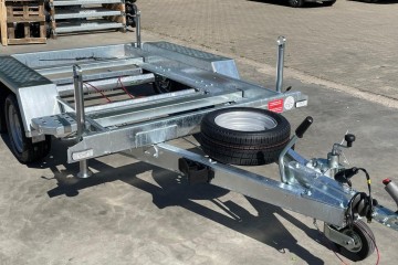 Przyczepa pod agregat z regulowaną belką 2,95 x 1,35m, DMC 1500-2700kg